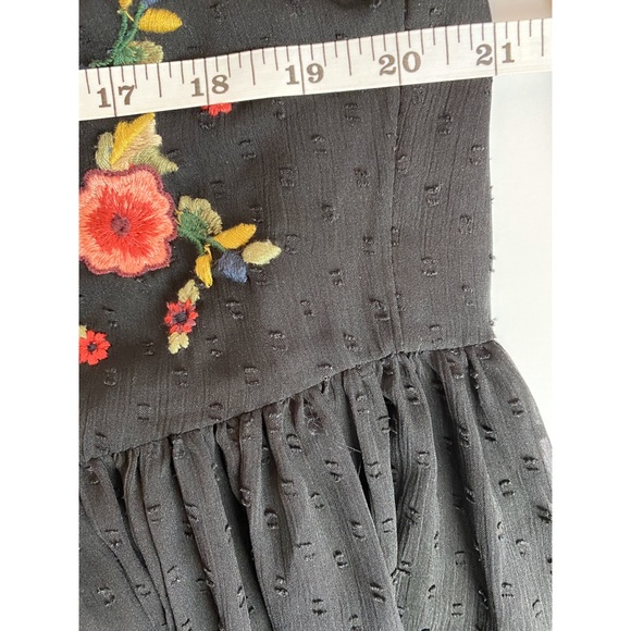 ZARA TRAFALUC Semi Sheer Embroidered Tunic Top - Picture 7 of 8